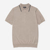Covehithe Knitted Polo in Oat