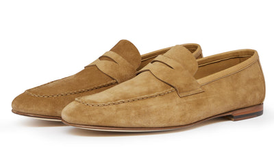 Pizzo Suede Loafer in Tan
