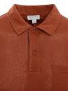 Filati.co.uk | Sunspel Riviera Polo Shirt In Chestnut - brand tag