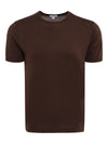 Filati.co.uk | Sunspel Crew Neck T-Shirt in Cocoa - Front