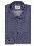 Navy Micro Pattern Fitted Shirt