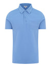 Sunspel Riviera Polo Shirt In Mid blue