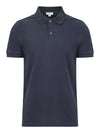Filati.co.uk | Sunspel Pique Polo Shirt in Navy - front