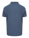 Filati.co.uk | Sunspel Pique Polo Shirt in Atlantic Blue - rear