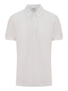Sunspel Pique Polo Shirt in White