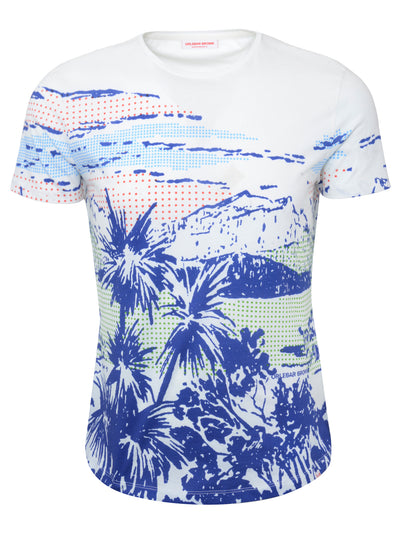 Orlebar Brown - T POP T-Shirt in White Sand/Skydiver/Navy - Buy at Filati.com