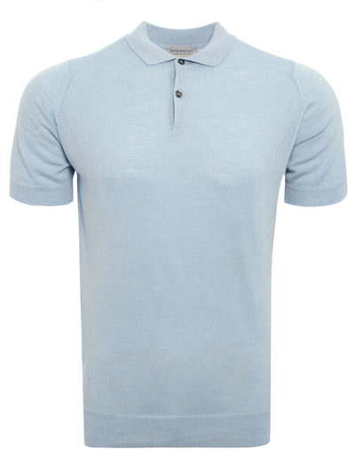 Payton Classic Polo Shirt in Blue Sky