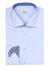 Sky Blue Striped Twofold Cotton Shirt