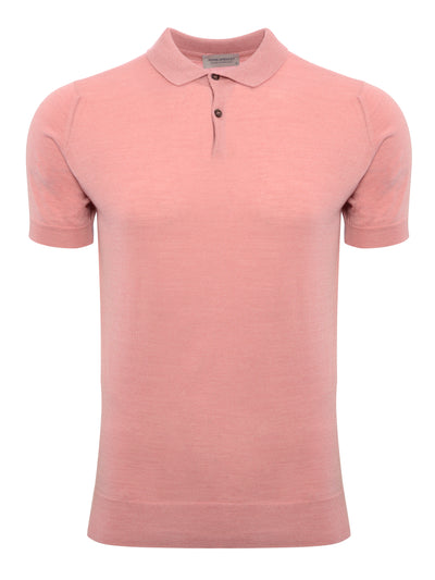 Payton Classic Polo Shirt in Rose Blush