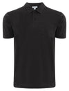Sunspel Riviera Polo Shirt In Charcoal